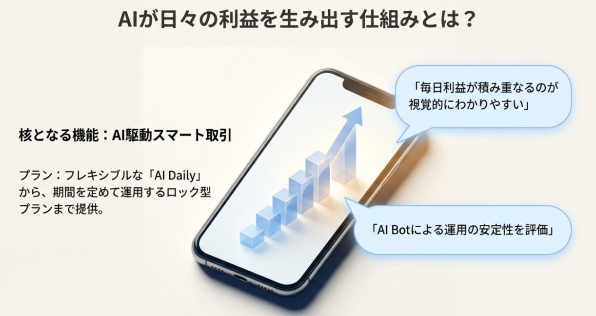 BitradeXのAI自動売買が利益を生み出す仕組みとプラン解説